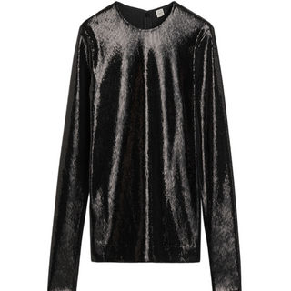 Sequin top black