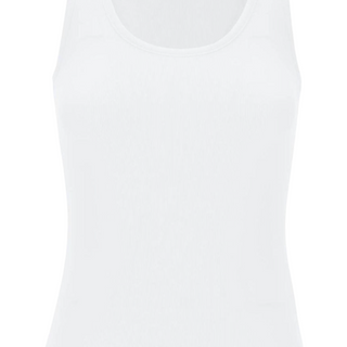 White ribbed tank top