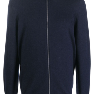 Zip-up cashmere cardigan