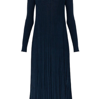 BV navy blue pleated dress