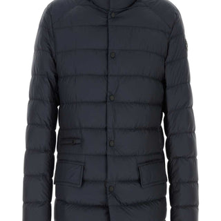 Navy Blue Polyester Carrelet Down Jacket