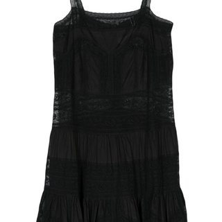 Halliday lace-trim minidress