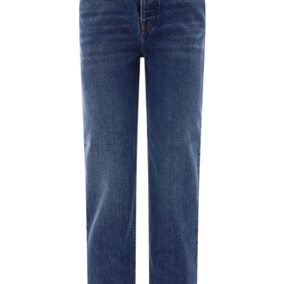 Cropped straight-leg jeans