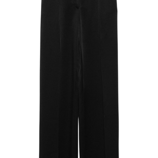 Cuff Slit Trousers Black