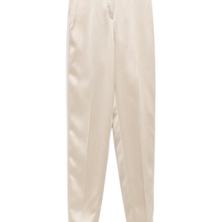 Flowing satin trousers
