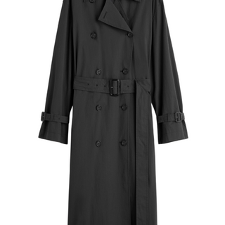 Crisp summer trench washed black