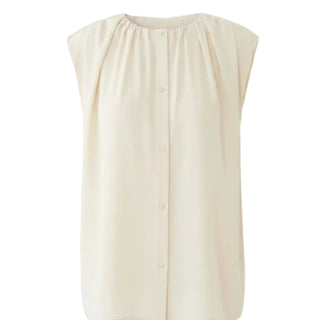 Anca Gathered Top Ivory