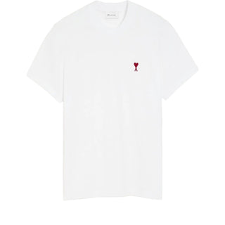 White Cotton Red Ami De Coeur Tshirt