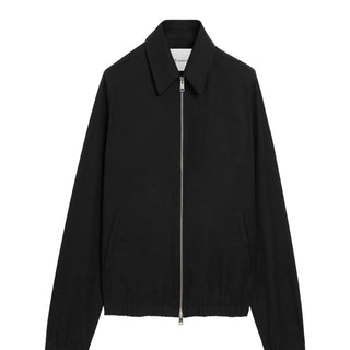 Black Cotton Ami De Cœur Zipped Jacket