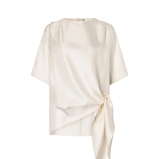 MANO Asymmetric silk top