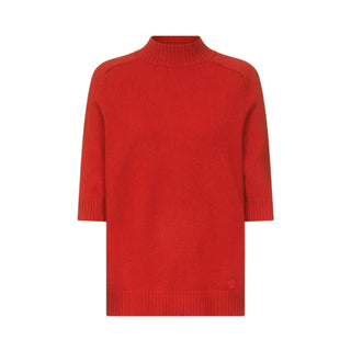 RUTH Stand collar cashmere top