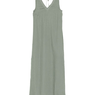 V-neck midi dress