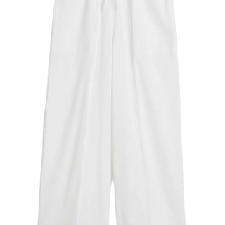 Wide summer trousers white