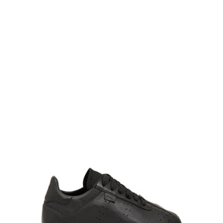 Black Cow Leather Soft Sneakers