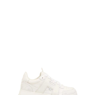 White Cowhide Leather A Walk Sneakers