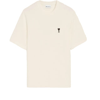 White Cotton Place Des Victoires Print T-shirt