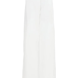 Straight-leg cotton pants