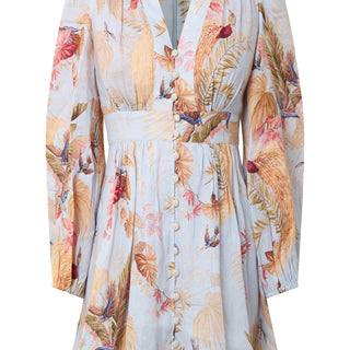 Linen mini dress