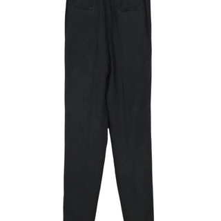 Brunello Cucinelli Navy Blue Linen Casual Trousers