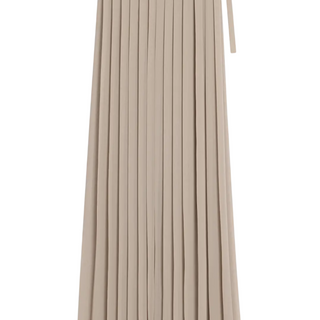 Ami Paris Grey Polyester Maxi Skirt