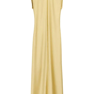 Long Raw Edge Details Dress