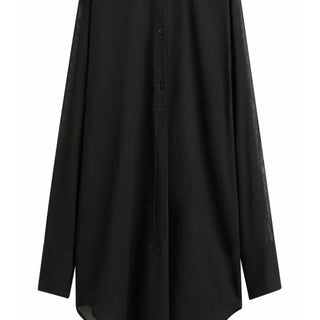 Black Cotton Blouse