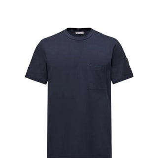 Logo Cotton & Silk T-Shirt with Pocket