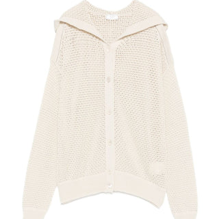 Sweatshirt with buttons in pure cotton yarn