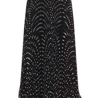 Polka dot mid-length skirt
