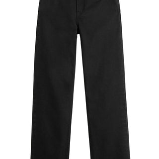 Low straight denim black