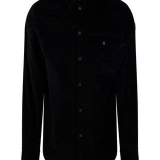 Moncler Corduroy Collared Long-Sleeved Shirt