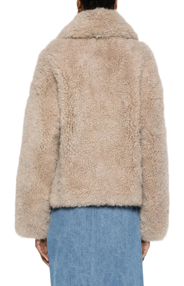 Load image into Gallery viewer, Yves Salomon Teddy-collared Jacket