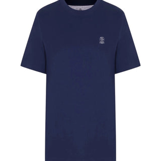 Brunello Cucinelli Cotton T-shirt with Logo Print