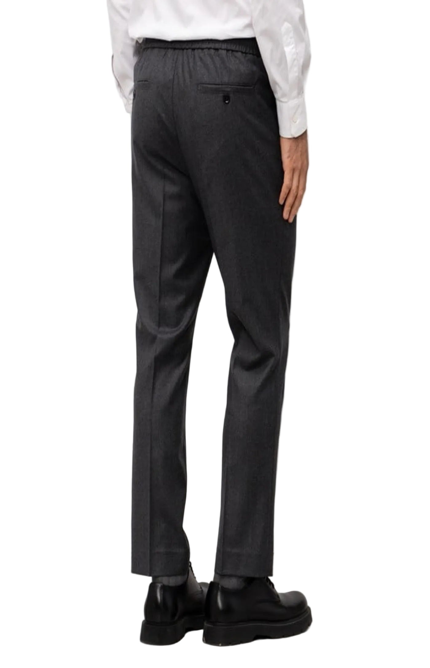 Cargar imagen en el visor de la galería, Ami Paris Elasticated Waist Trousers Black