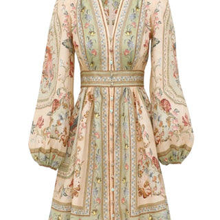 Roselight Plunge Mini Dress