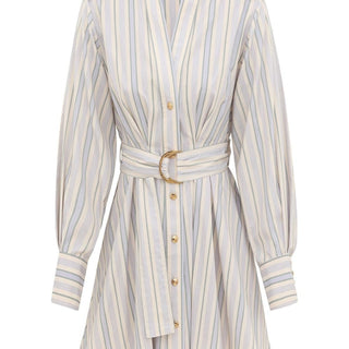 Stripe Tuck Mini Dress