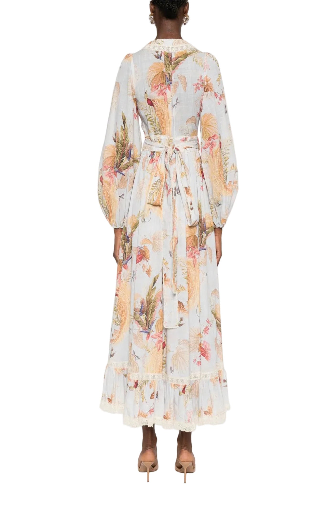 Load image into Gallery viewer, Frill midi dress