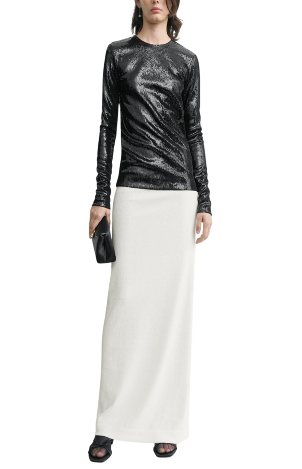 Load image into Gallery viewer, Sequin top black