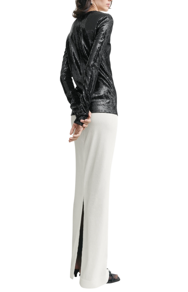 Load image into Gallery viewer, Sequin top black