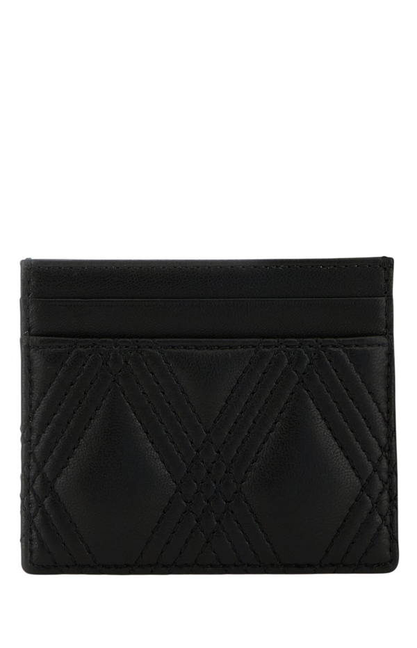 Load image into Gallery viewer, Black nappa leather Quiltie 67 card holder