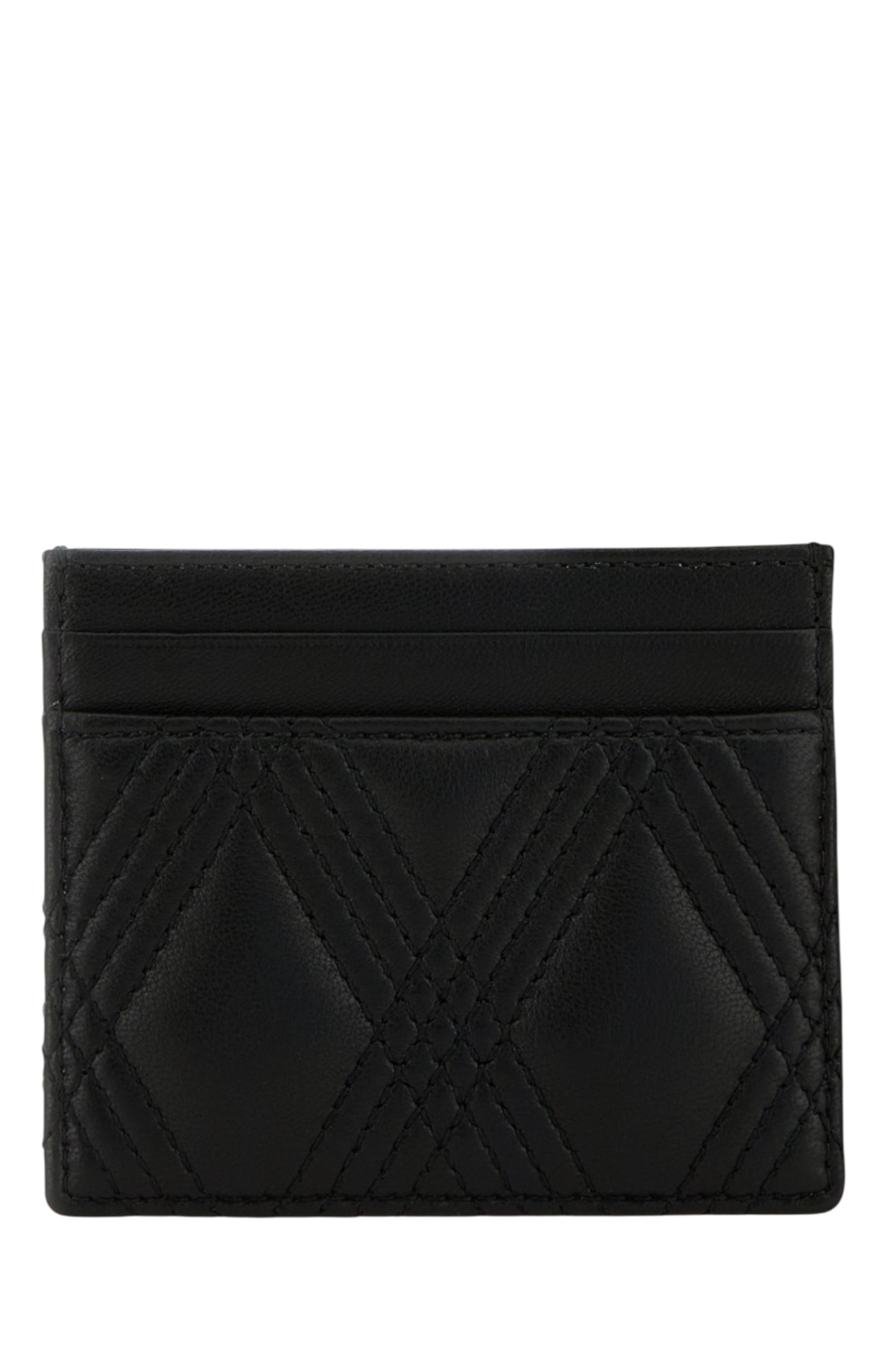 Cargar imagen en el visor de la galería, Black nappa leather Quiltie 67 card holder
