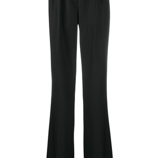 Flared wool trousers
