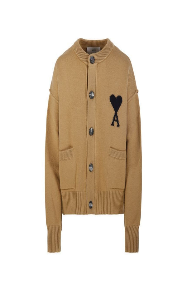 Load image into Gallery viewer, Ami Alexandre Mattiussi Brown Wool cardigan