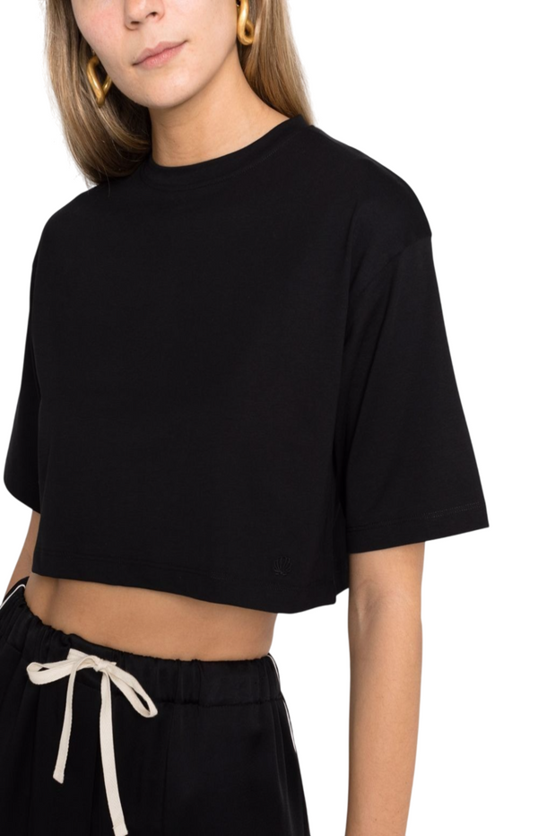 Load image into Gallery viewer, Gupo Short Sleeve Cropped T-shirt