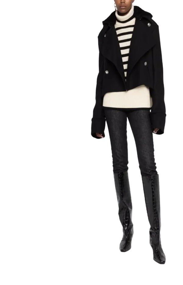 Load image into Gallery viewer, Detachable-hood military jacket