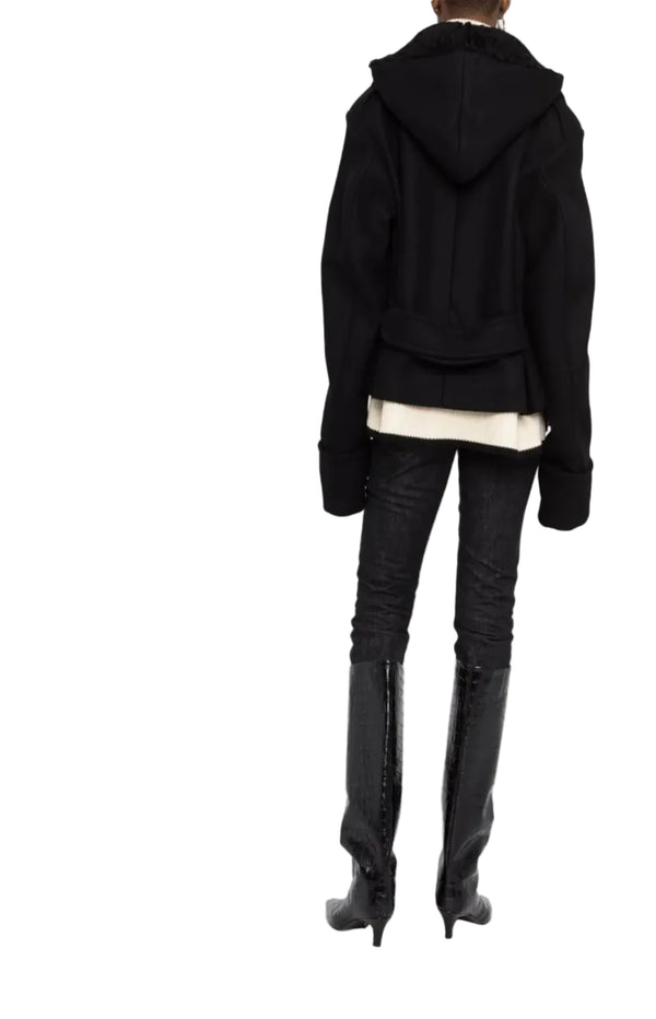 Load image into Gallery viewer, Detachable-hood military jacket