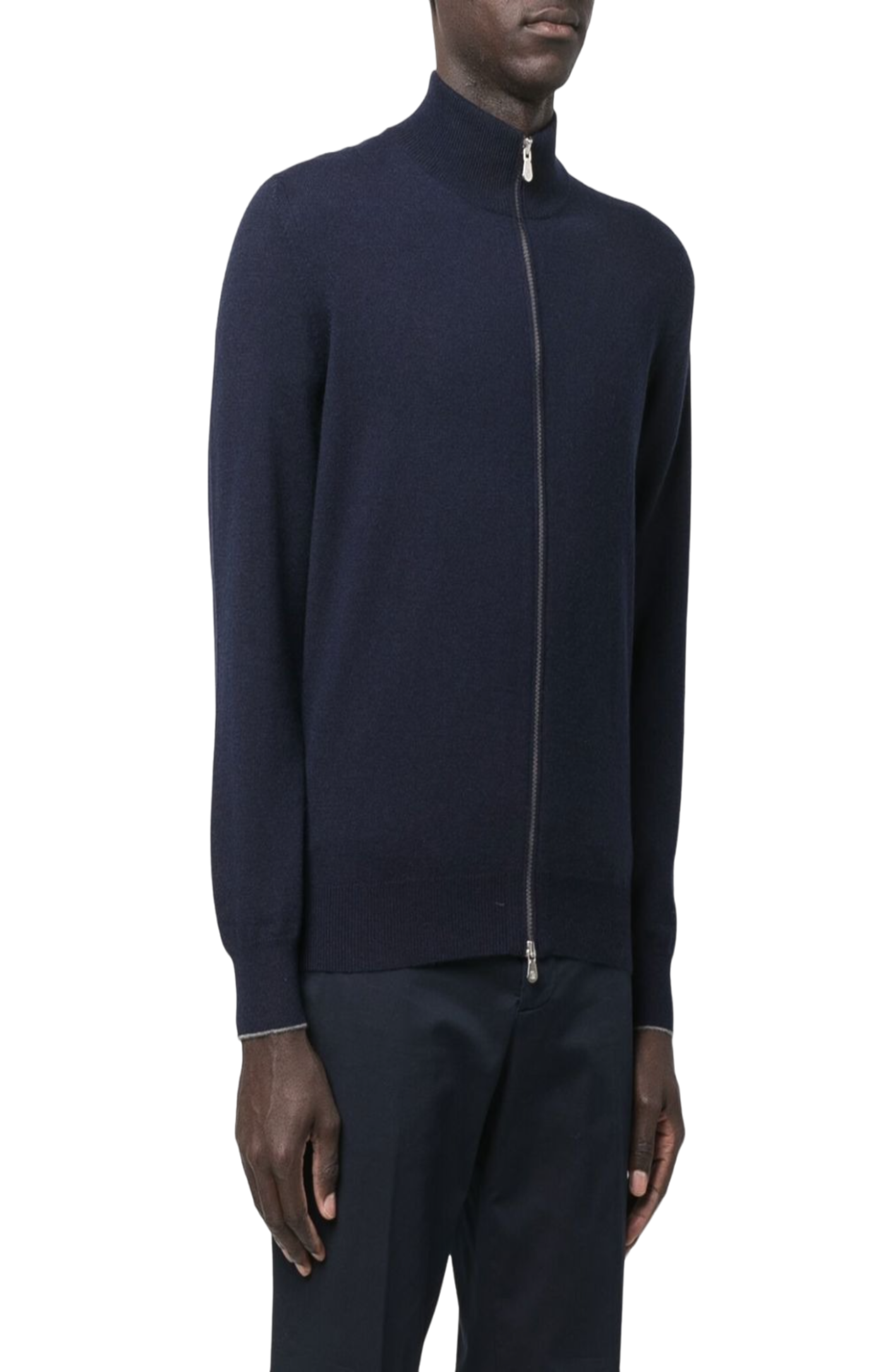 Cargar imagen en el visor de la galería, Zip-up cashmere cardigan