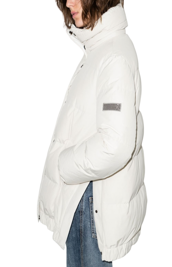 Load image into Gallery viewer, Rhinestone-embellished padded jacket