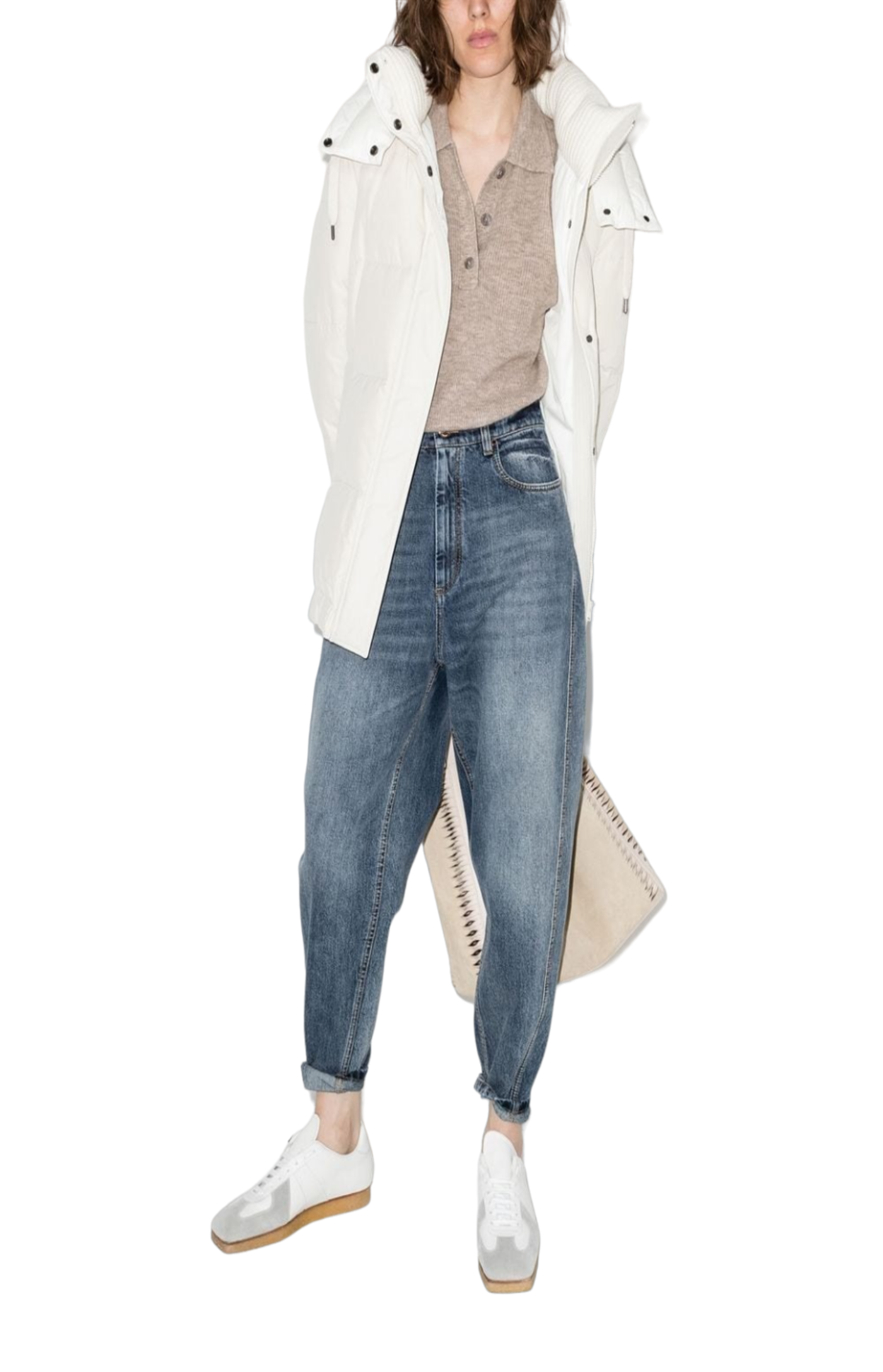 Cargar imagen en el visor de la galería, Rhinestone-embellished padded jacket