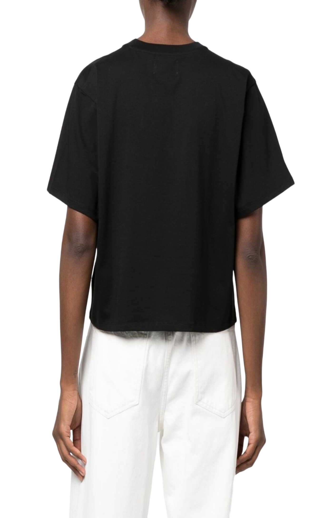 Cargar imagen en el visor de la galería, Crew-neck straight-hem T-shirt